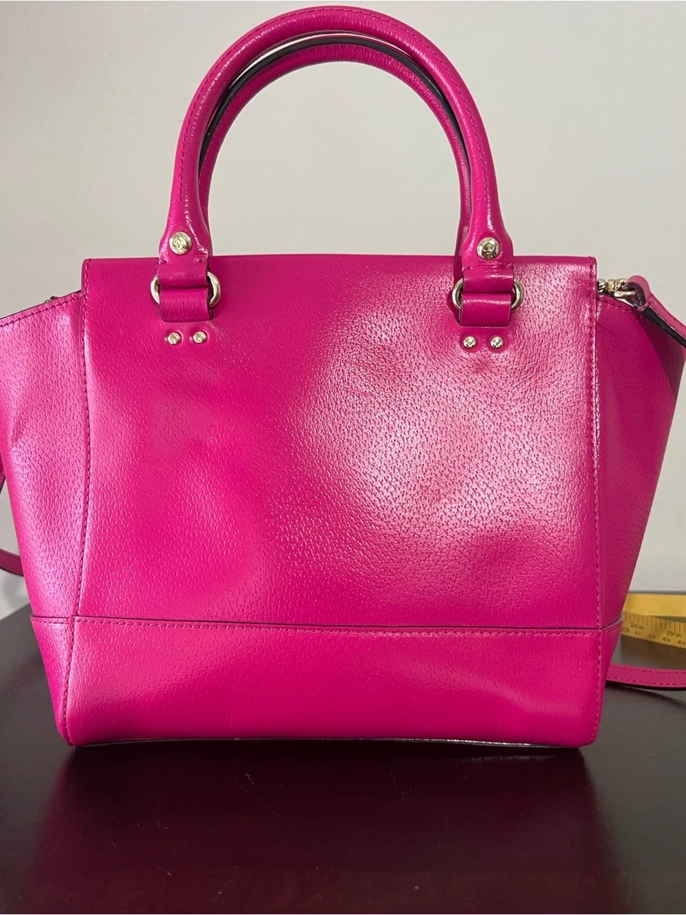 kate spade Hot Pink Pebbled Leather Satchel